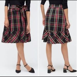Jcrew Midi Tartan Skirt